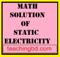 Math Solulion of Static Electricity