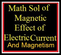 Math Solution of Magnetic Effect of Electric Current and Magnetism