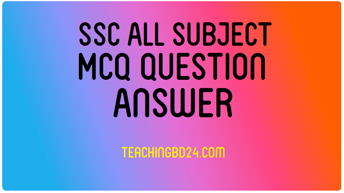 Ssc Ict Mcq Question With Answer 2021 6801